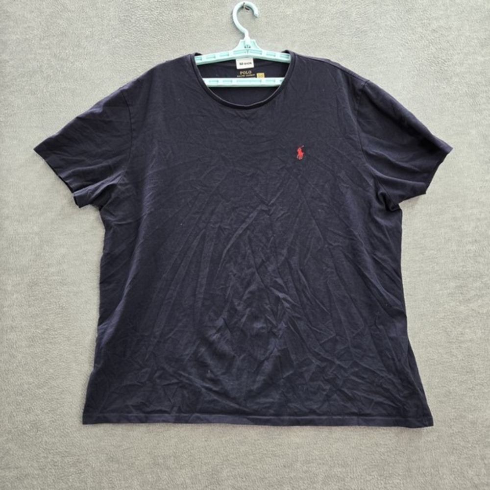 Polo Ralph Lauren Men Shirt XXL Blue Player Embroidery Short Sleeve